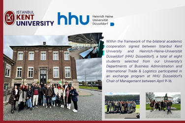 University’s Departments of Business Administration and International Trade & Logistics participated in an exchange program at HHU Düsseldorf’s Chair of Management between April 9-16.