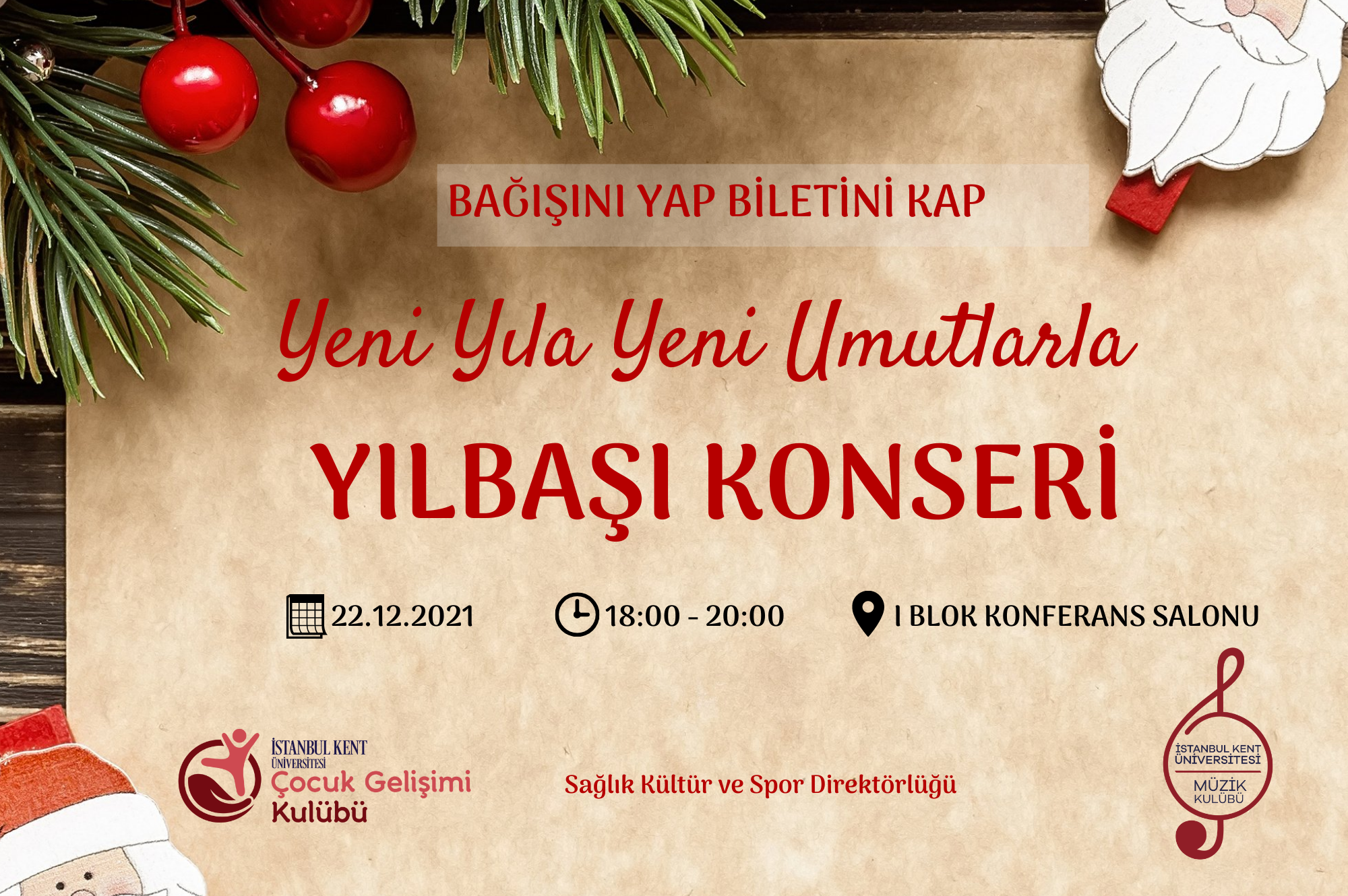 Yeni Yıla Yeni Umutlarla Yılbaşı Konseri