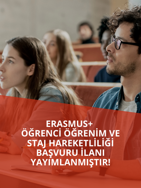 2021 Proje Dönemi Erasmus+ Öğrenci Öğrenim ve Staj Hareketliliği Başvuru İlanı Yayımlanmıştır!