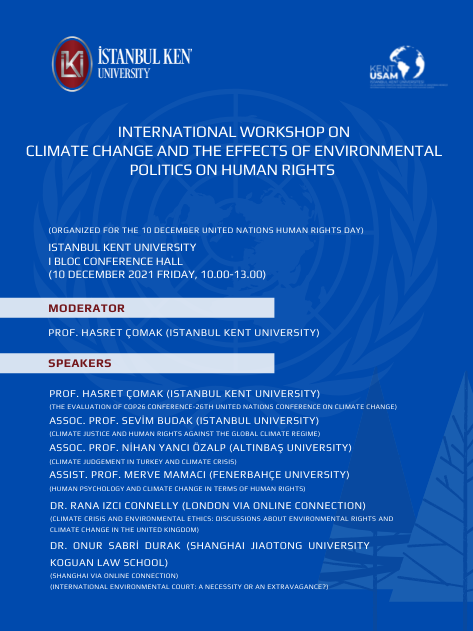 INTERNATIONAL WORKSHOP ON CLIMATE CHANGE AND THE EFFECTS OF ENVIRONMENTAL POLITICS ON HUMAN RIGHTS