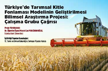 Türkiye’de Tarımsal Kitle Fonlaması Modelinin Geliştirilmesi