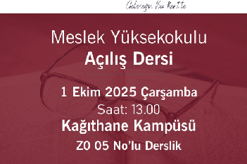 MYO Açılış Dersi 2025