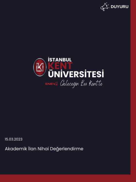 Akademik İlan Nihai Değerlendirme