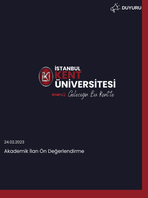 Akademik İlan Ön Değerlendirmeler