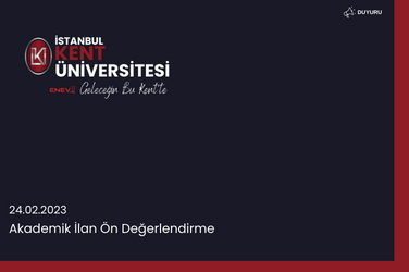 Akademik İlan Ön Değerlendirmeler