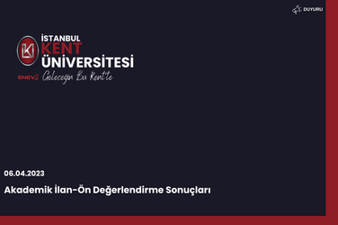 Akademik İlan-Ön Değerlendirme Sonuçları