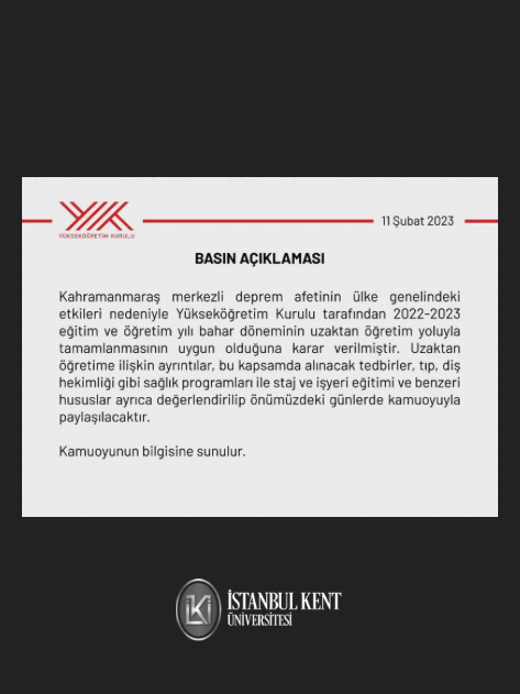 2022-2023 Akademik Yılı Basın Açıklaması