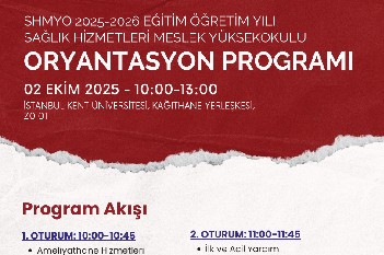 Sağlık Hizmetleri Meslek Yüksekokulu Oryantasyon Programı