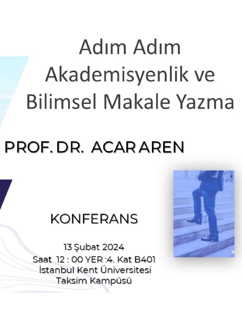 Adım Adım Akademisyenlik ve Bilimsel Yazı Yazma