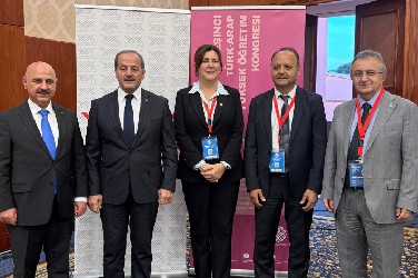 Rektörümüz Prof. Dr. Necmettin Atsü ve Erasmus+ Koordinatörümüz Emel Magriso 5. Türk-Arap Yükseköğretim Kongresi’ne katılım sağlamıştır. 
