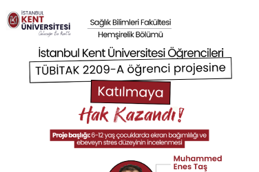 TÜBİTAK 2209-A Üniversite Öğrencileri Araştırma Projeleri Destekleme Programı Başarımız