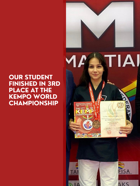 Our student finished in 3rd place at the Kempo World Championship