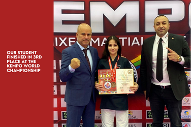 Our student finished in 3rd place at the Kempo World Championship