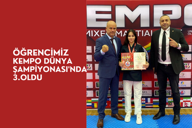 Öğrencimiz Kempo Dünya Şampiyonası'nda 3. oldu