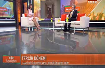 Rektörümüz "Yolun Başındayken" programına konuk oldu