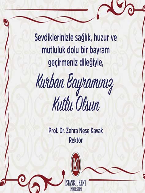 Rektörümüzden Bayram Tebriği