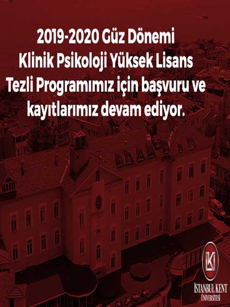 2019-2020 Akademik Yılı Güz Dönemi Lisansüstü Programlar Başvuruları