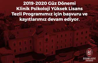 2019-2020 Akademik Yılı Güz Dönemi Lisansüstü Programlar Başvuruları