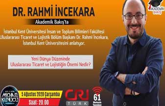 Dr. Rahmi İncekara Akademik Bakış'ta