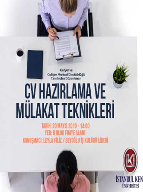 CV HAZIRLAMA ve MÜLAKAT TEKNİKLERİ