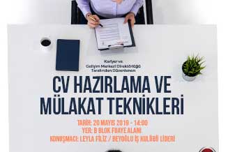 CV HAZIRLAMA ve MÜLAKAT TEKNİKLERİ