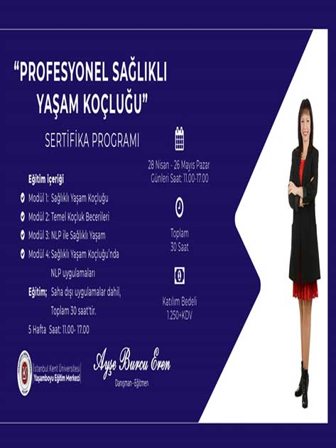 Sağlıklı Yaşam Koçluğu Sertifika Programı