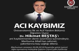 ACI KAYBIMIZ / DR. HİKMET BEŞTAŞ